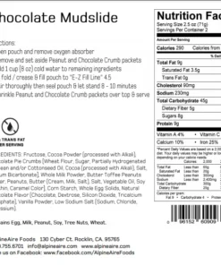 Backpacking Meals AlpineAire Chocolate Mudslide