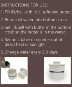 Roots & Harvest Butter Keeper Crock Food & Food Storage 7 Roots & Harvest Butter Keeper Crock Food & Food Storage