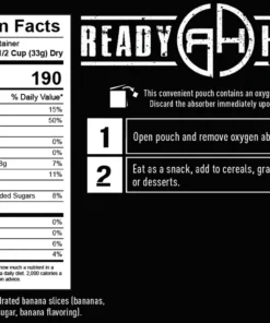 Ready Hour Banana Chips Case Pack Fruits