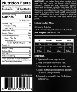 Ready Hour Chicken Flavored Noodle Soup #10 Can 7 Ready Hour Chicken Flavored Noodle Soup #10 Can