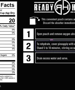Ready Hour Freeze-Dried Pineapple Case Pack 7 Ready Hour Freeze-Dried Pineapple Case Pack