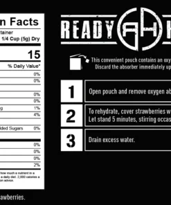Fruits Ready Hour Freeze-Dried Strawberries Case Pack 5 Fruits Ready Hour Freeze-Dried Strawberries Case Pack