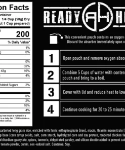 Ready Hour Gluten Free Food Kit 120 Serving Entrees