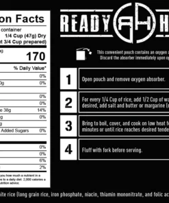 Entrees Ready Hour Long Grain White Rice Case Pack 5 Entrees Ready Hour Long Grain White Rice Case Pack