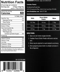 Ready Hour Peanut Butter Powder #10 Can Bakery 7 Ready Hour Peanut Butter Powder #10 Can Bakery