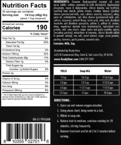 Ready Hour Potato Cheddar Soup #10 Can Entrees 7 Ready Hour Potato Cheddar Soup #10 Can Entrees