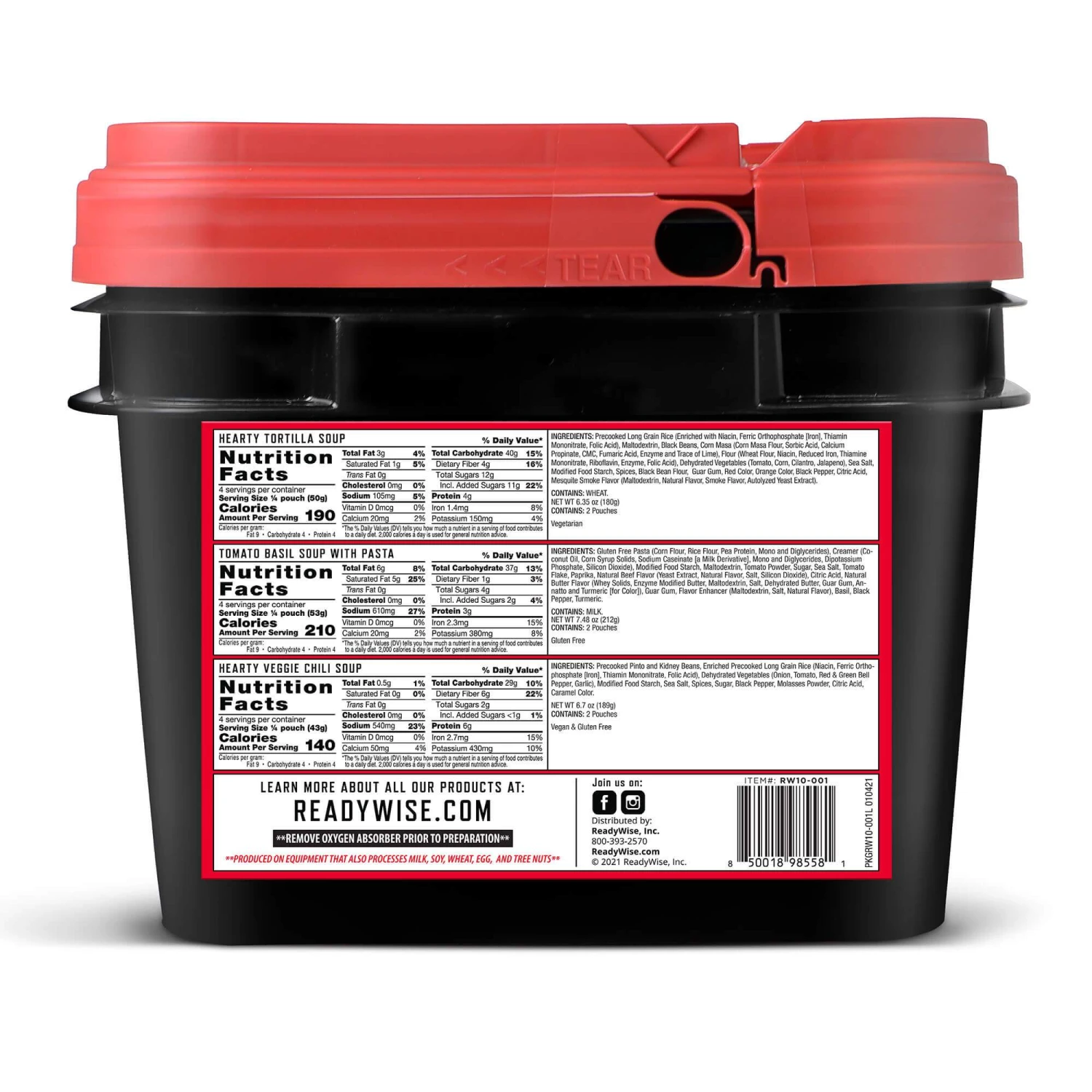 Food & Food Storage ReadyWise Emergency Soup Bucket - 48 Servings 3 Food & Food Storage ReadyWise Emergency Soup Bucket - 48 Servings
