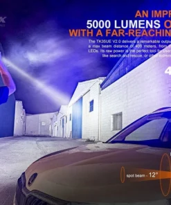 Fenix TK35UE V2.0 5000 Lumens Rechargeable Flashlight Flashlights