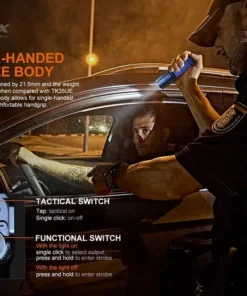 Fenix TK35UE V2.0 5000 Lumens Rechargeable Flashlight Flashlights