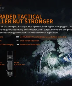 Fenix PD36R 1600 Lumens Rechargeable Flashlight Flashlights