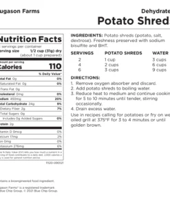 Food & Food Storage Augason Farms Dehydrated Potato Shreds