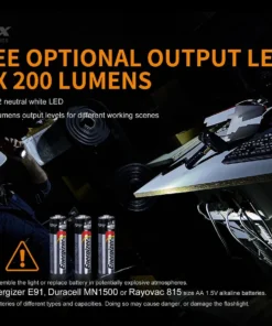 FENIX WF11E 200 LUMENS INTRINSICALLY SAFE FLASHLIGHT