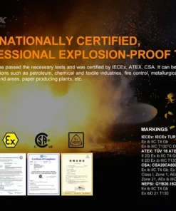 Fenix WF30RE 280 Lumens Intrinsically Safe Flashlight