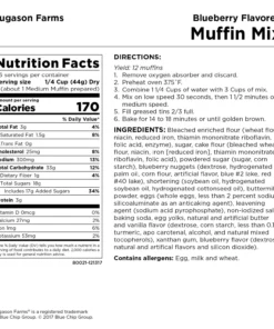 Augason Farms Blueberry Muffin Mix 9 Augason Farms Blueberry Muffin Mix