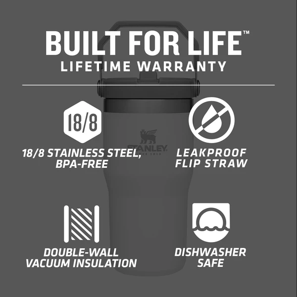 STANLEY ICEFLOW FLIP STRAW TUMBLER 20 Oz 7 STANLEY ICEFLOW FLIP STRAW TUMBLER 20 Oz