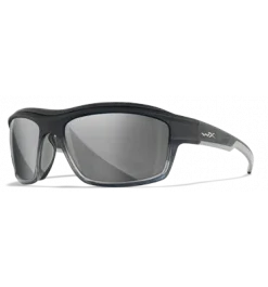 Gear Wiley X Ozone Sunglasses - Grey Silver Flash Lens With Matte Charcoal To Grey Fade Frame