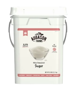 Augason Farms White Granulated Sugar 4-Gallon Pail Food & Food Storage