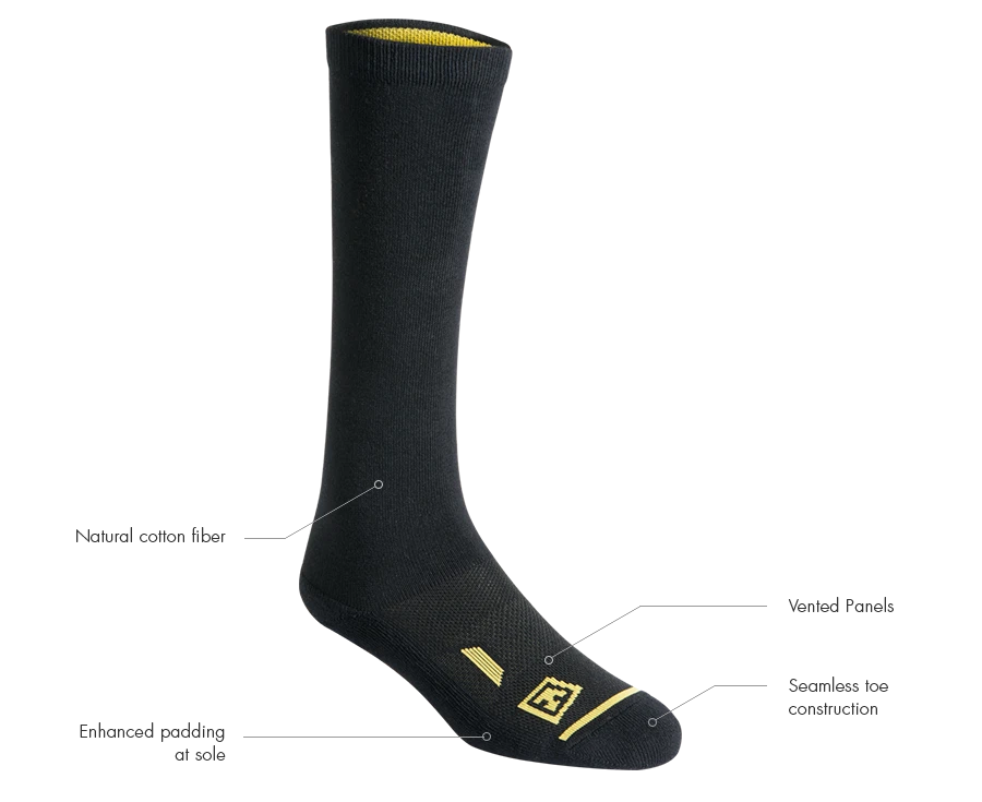 FIRST TACTICAL COTTON 9" DUTY SOCK 3-PACK 3 FIRST TACTICAL COTTON 9" DUTY SOCK 3-PACK