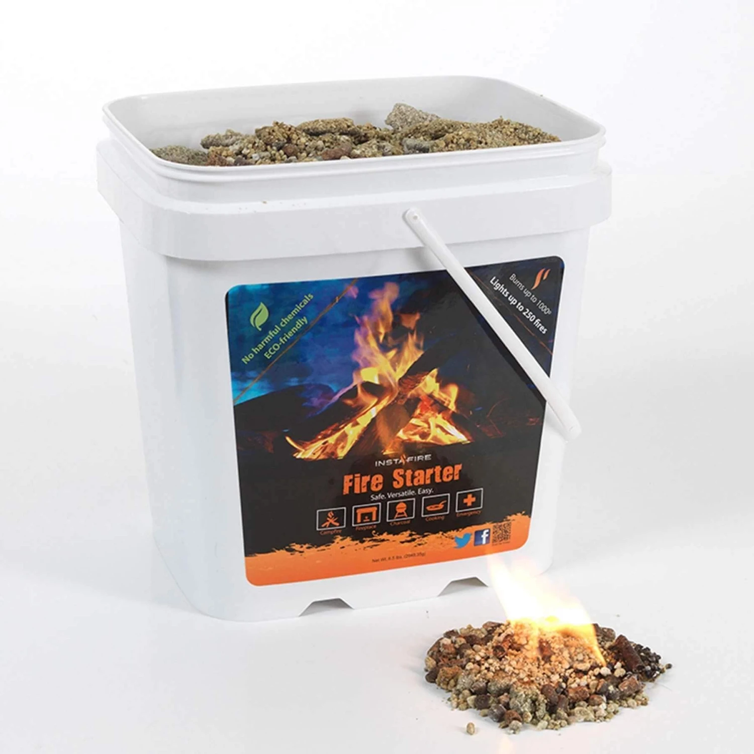 Instafire Fire Starter (2-gallon Bucket) Gear 2 Instafire Fire Starter (2-gallon Bucket) Gear