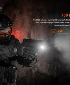 FENIX GL22 750 LUMENS TAC LIGHT WITH RED LASER SIGHT - 750 LUMENS Flashlights