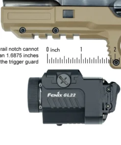 FENIX GL22 750 LUMENS TAC LIGHT WITH RED LASER SIGHT - 750 LUMENS Flashlights