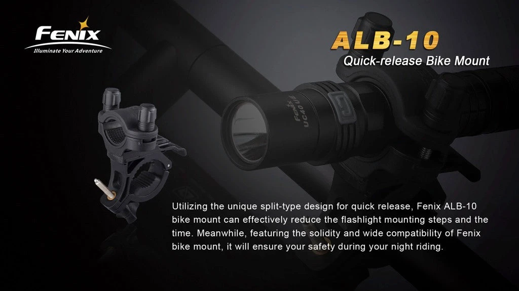 FENIX ALB-10 QUICK-RELEASE BIKE MOUNT Fenix Lights 3 FENIX ALB-10 QUICK-RELEASE BIKE MOUNT Fenix Lights