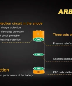Fenix Lights FENIX ARB-L14 800 14500 LI-ION RECHARGEABLE BATTERY 9 Fenix Lights FENIX ARB-L14 800 14500 LI-ION RECHARGEABLE BATTERY