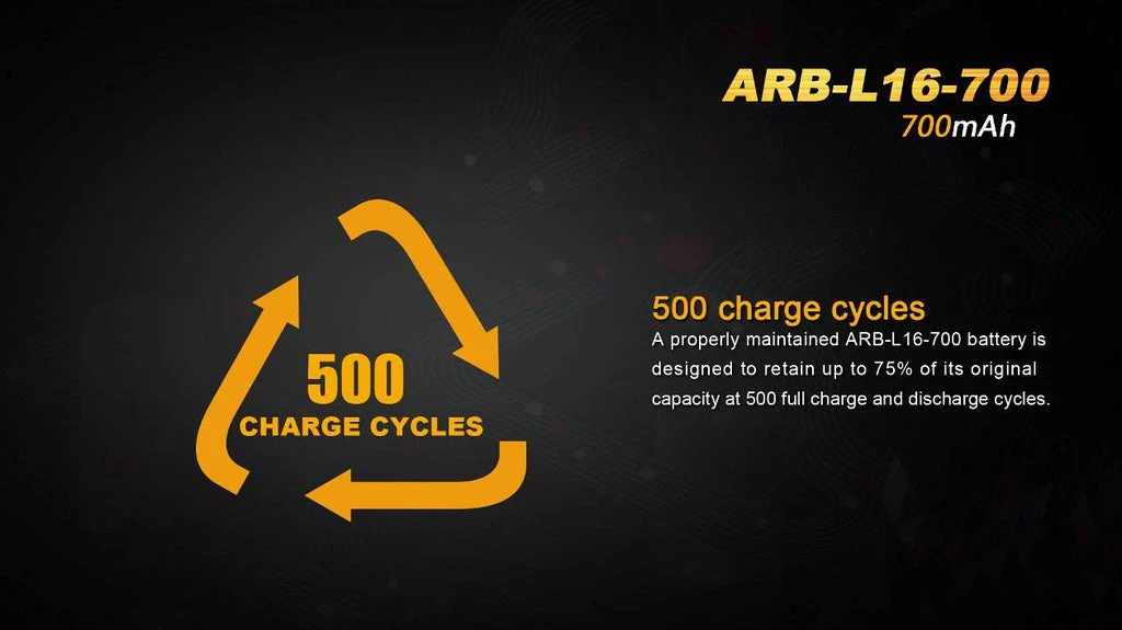 Fenix Lights FENIX ARB-L16 700 16340 LI-ION RECHARGEABLE BATTERY 5 Fenix Lights FENIX ARB-L16 700 16340 LI-ION RECHARGEABLE BATTERY