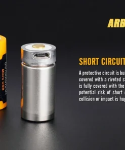 Fenix ARB-L16 700U 16340 Li-Ion Build-In USB Charging Port Rechargeable Battery Fenix Lights 12 Fenix ARB-L16 700U 16340 Li-Ion Build-In USB Charging Port Rechargeable Battery Fenix Lights