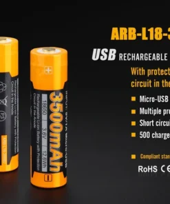 Fenix Lights Fenix ARB-L18 3500U 18650 Li-ion Build-In USB Charging Port Rechargeable Battery