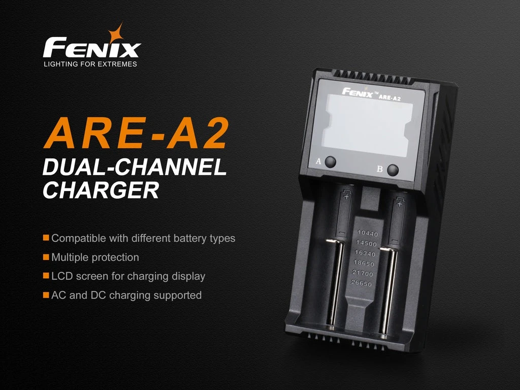 FENIX ARE-A2 SMART BATTERY CHARGER 2 FENIX ARE-A2 SMART BATTERY CHARGER