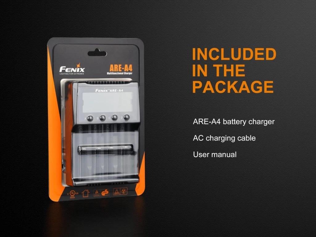 FENIX ARE-A4 SMART BATTERY CHARGER Fenix Lights 9 FENIX ARE-A4 SMART BATTERY CHARGER Fenix Lights