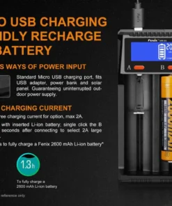 Fenix ARE-D2 Dual Bay Smart Battery Charger
