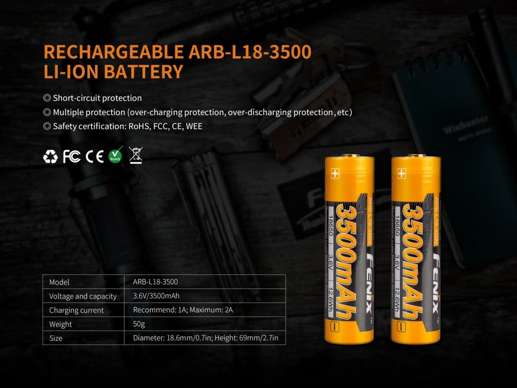 FENIX ARE-X11 SINGLE 18650 BATTERY CHARGING KIT Fenix Lights 9 FENIX ARE-X11 SINGLE 18650 BATTERY CHARGING KIT Fenix Lights