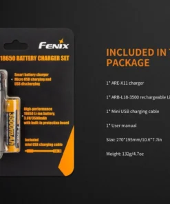 FENIX ARE-X11 SINGLE 18650 BATTERY CHARGING KIT Fenix Lights 19 FENIX ARE-X11 SINGLE 18650 BATTERY CHARGING KIT Fenix Lights