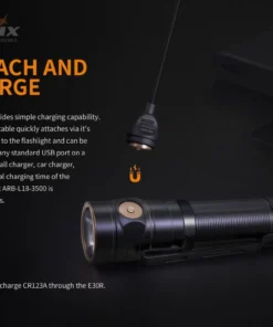 Fenix E30R 1600 Lumens Extreme Output Compact Rechargeable Flashlight 18 Fenix E30R 1600 Lumens Extreme Output Compact Rechargeable Flashlight