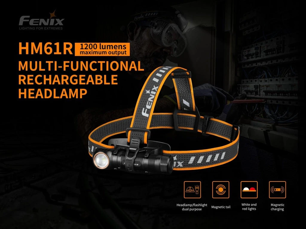 FENIX HM61R MULTIFUNCTIONAL RECHARGEABLE HEADLAMP Headlamps 2 FENIX HM61R MULTIFUNCTIONAL RECHARGEABLE HEADLAMP Headlamps