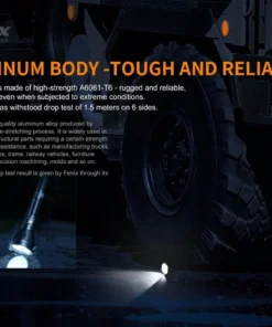 FENIX HT18 1500 LUMENS LONG RANGE FLASHLIGHT