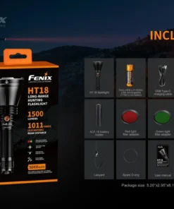 FENIX HT18 1500 LUMENS LONG RANGE FLASHLIGHT