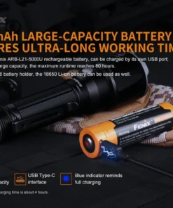 FENIX TK22UE HIGH-PERFORMANCE RECHARGEABLE FLASHLIGHT - 1600 LUMENS