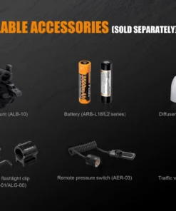 FENIX TK25 RED HUNTING FLASHLIGHT - 1000 LUMENS