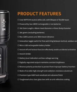 Flashlights FENIX TK35UE 2018 FLASHLIGHT - 3200 LUMENS