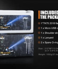 FENIX TK75 2018 FLASHLIGHT - 5100 LUMENS