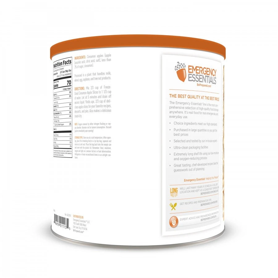 Food & Food Storage Emergency Essentials Freeze Dried Cinnamon Apple Slices - Large Can 2 Food & Food Storage Emergency Essentials Freeze Dried Cinnamon Apple Slices - Large Can