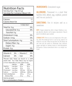 Food & Food Storage Emergency Essentials White Sugar Large Can