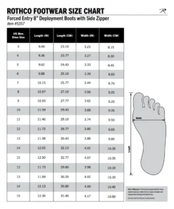 Rothco Forced Entry 8" Deployment Boots With Side Zipper - Tan 7 Rothco Forced Entry 8