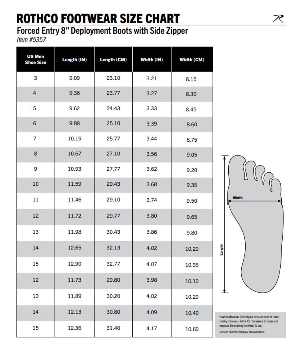 Rothco Forced Entry 8" Deployment Boots With Side Zipper - Tan 4 Rothco Forced Entry 8" Deployment Boots With Side Zipper - Tan