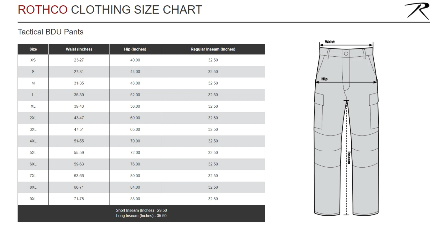 Rothco Rip-Stop BDU Pant - Woodland Camo 5 Rothco Rip-Stop BDU Pant - Woodland Camo