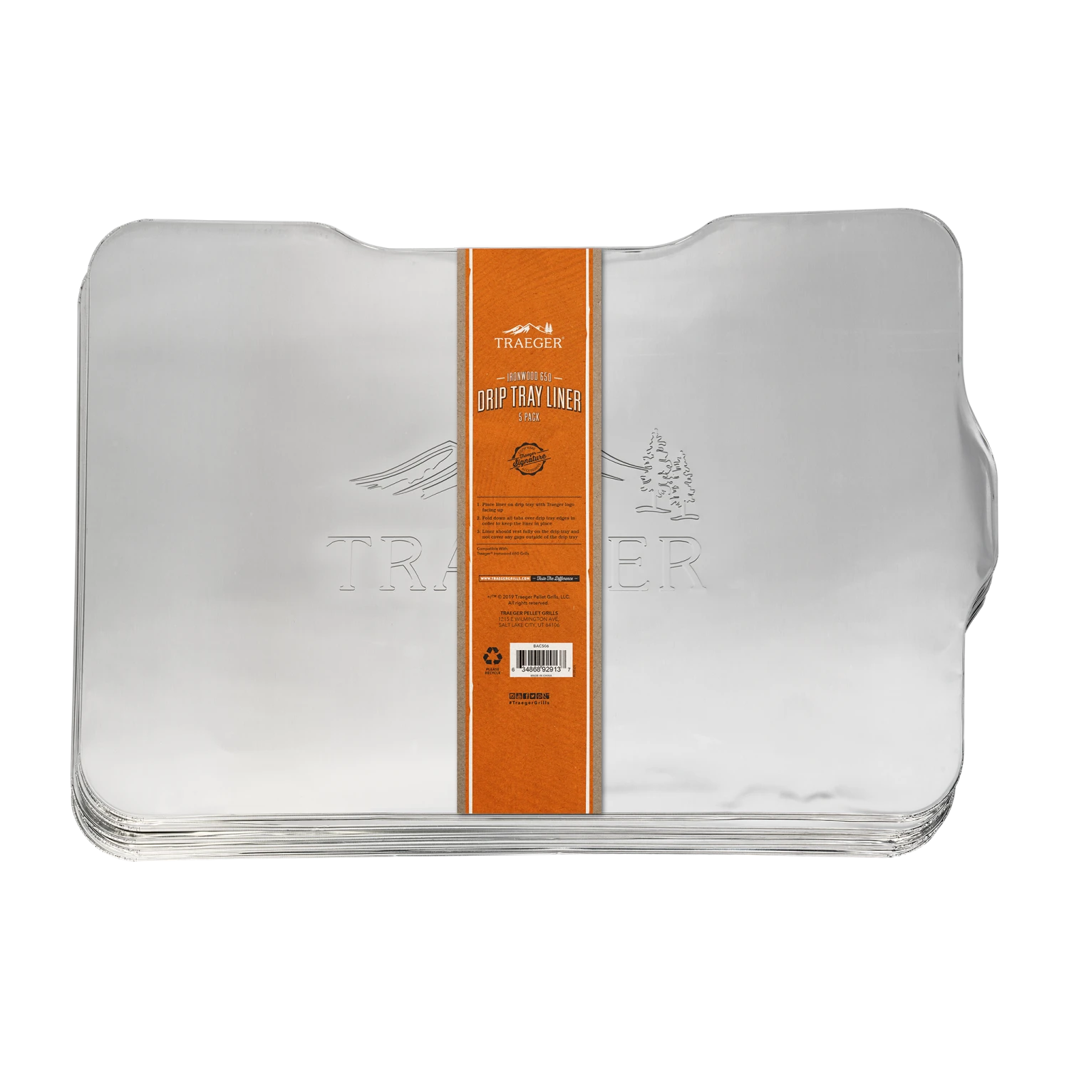 Traeger Accessories TRAEGER IRONWOOD 650 5 PACK DRIP TRAY LINER 1 Traeger Accessories TRAEGER IRONWOOD 650 5 PACK DRIP TRAY LINER