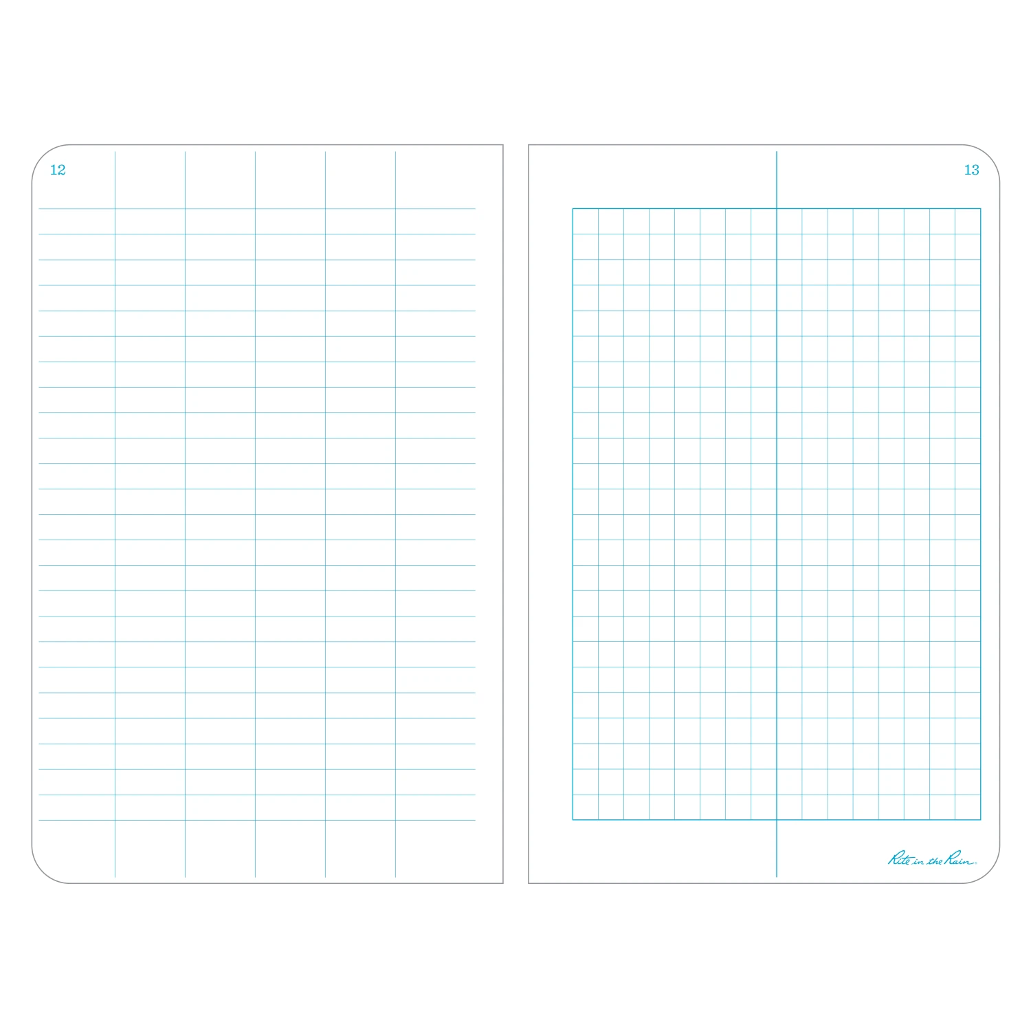 Waterproof Notebooks Rite In The Rain Weatherproof Hard Cover Notebook, 4.75 In. X 7.5 In. Field Pattern 2 Waterproof Notebooks Rite In The Rain Weatherproof Hard Cover Notebook, 4.75 In. X 7.5 In. Field Pattern